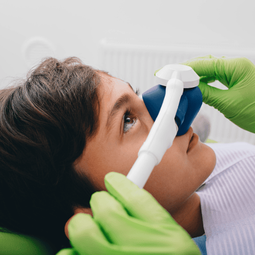 Child with nitrous oxide