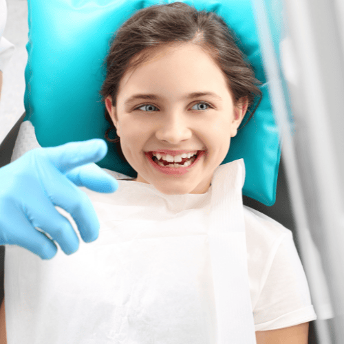 Child with mixed dentition