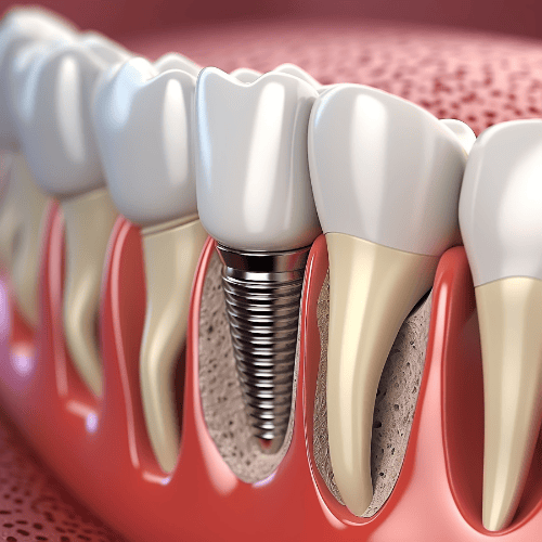 Picture of a dental implant