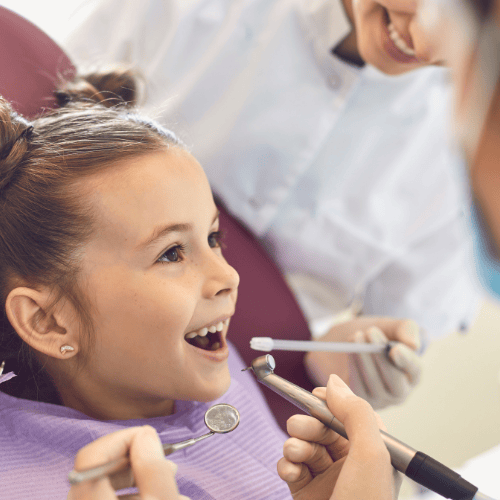 Child at the dentist